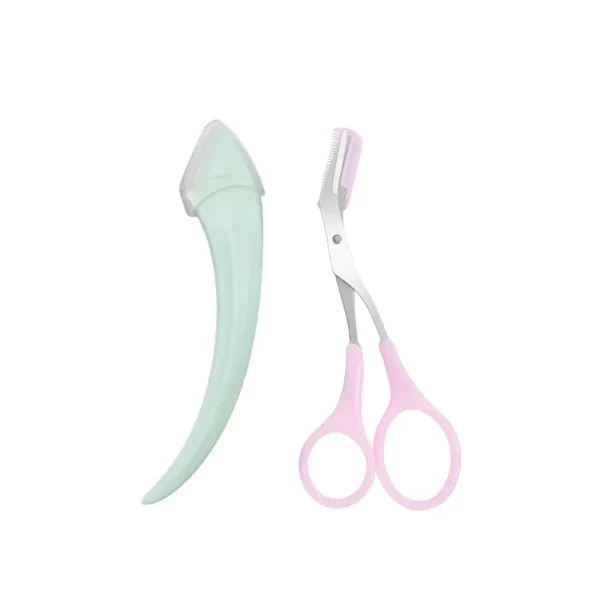 Karsyngirl 1/2/3Pcs Eyebrow Trimming Knife Eyebrow Face Razor For Women Eyebrow Scissors With Comb Brow Trimmer Scraper - Image 10