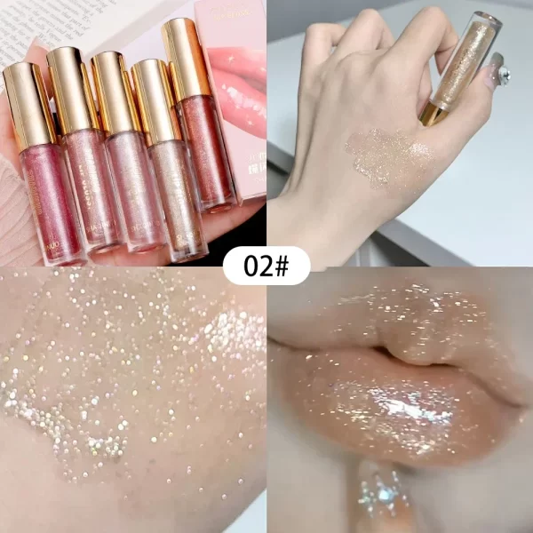 Waterproof Mirror Pearl Lip Gloss Lasting Moisturizing Liquid Lipstick Shine Glitter Diamond Lip Gloss Women Makeup Cosmetics - Image 16