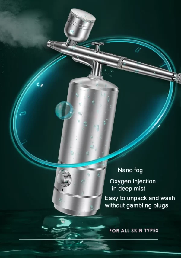 Handheld Moisturizing Nano Mist Facial Oxygen Water Face Infusion Mist Mini Sprayer Jet Water Oxygen Injector - Image 6