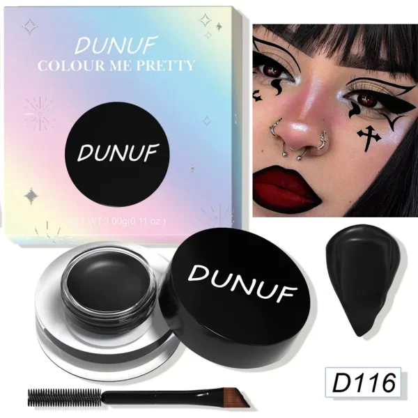 12 Colors Waterproof Eyeshadow Cream Long Lasting Eyeliner Matte Body Face Painting Pigment Eyebrow Tint Makeup with Brush - Image 15
