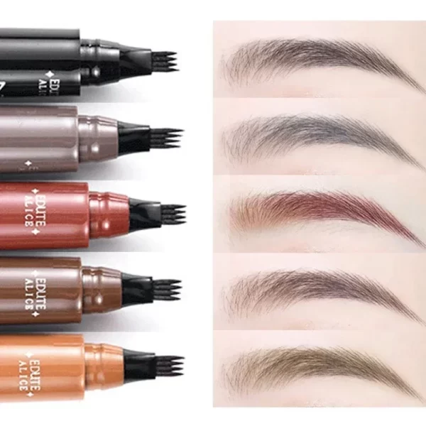 Microblading Eyebrow Pen Waterproof Fork Tip Eyebrow Tattoo Pencil Long Lasting Professional Fine Sketch Liquid Eye Brow Pencil - Image 3