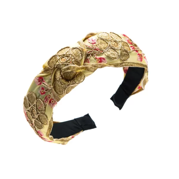 New Vintage Court Style Hairband Embroidered Floral High-Grade Headband for Women Temperament Wild Hair Accessories - Image 5