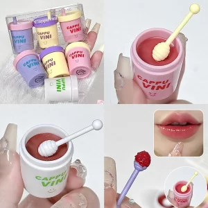 Teacup Colored Lip Balm Moisturizing Colored Lip Tint Long Lasting Anti-cracking Solid Color Lipstick Girls Lip Care Cosmetics