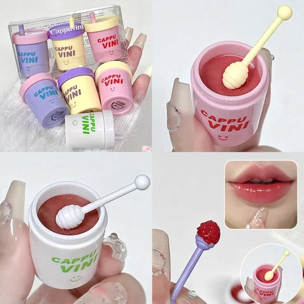 Teacup Colored Lip Balm Moisturizing Colored Lip Tint Long Lasting Anti-cracking Solid Color Lipstick Girls Lip Care Cosmetics