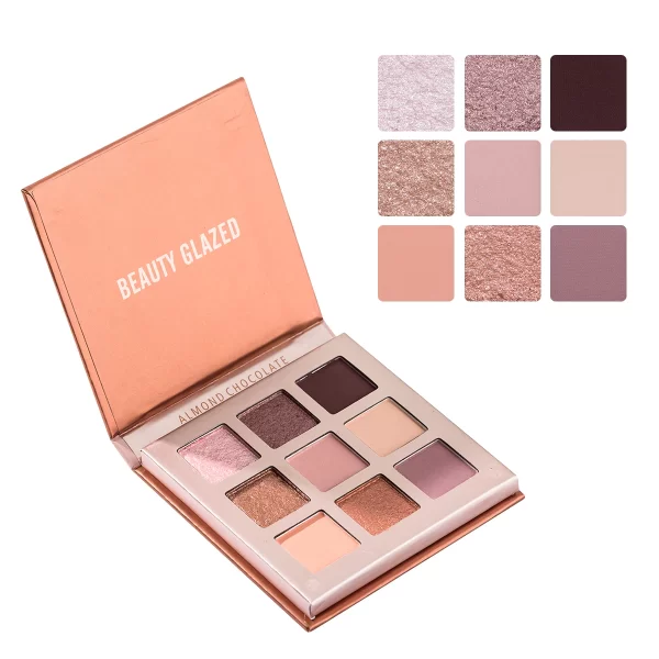 Beauty GLAZED Eyeshadow Palette 9 Color Shimmer Matte Longlasting Waterproof Palette Makeup - Image 11