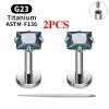 2/10PCS G23 Titanium Piercing Jewelry Ear Cartilage Tragus Heart Flat Back Stud Earrings 16G CZ Internal Thread Labret Lip Ring - Image 29