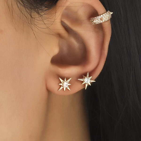 Cartilage Conch Fake Without Piercing Cuff Earring Earcuff Wrap Rock No Women Crystal Clip Ear Adjustable - Image 12