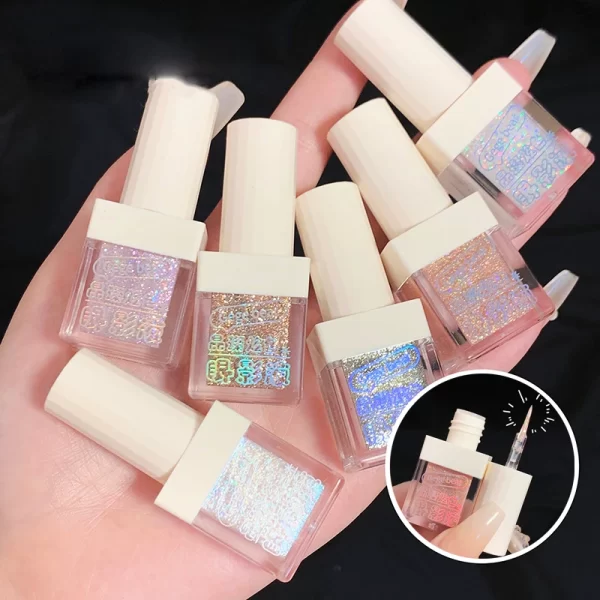Crystal Liquid Eye Shadow Glitter Pink Blue Sequins Bright Eye Liner Pen Pearlescent Shiny Long Lasting Waterproof Eyes Makeup - Image 2