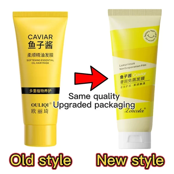 Caviar Hair Mask 5 Seconds Repair Damage Frizzy Smooth Hair Organic Keratin Straightening Restore Soft Nourish Magical Hair Care - Image 7