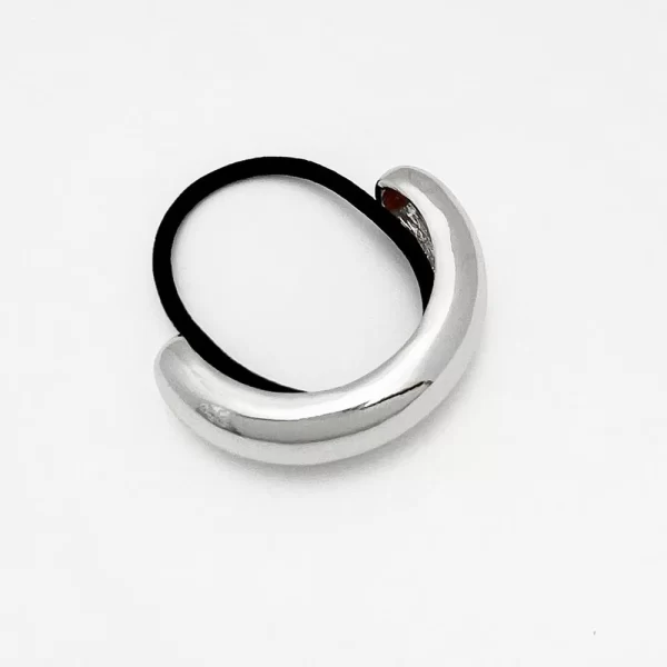 European and American style simple U-shaped alloy ponytail headband high elastic rubber band hairband low ponytail hairband fema - Image 25