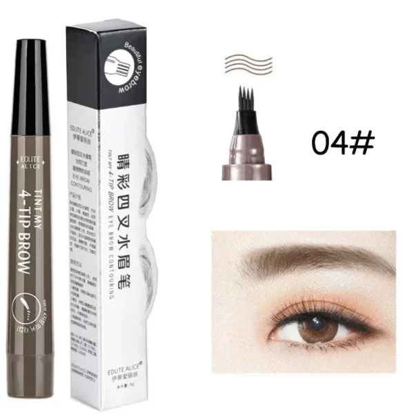 Microblading Eyebrow Pen Waterproof Fork Tip Eyebrow Tattoo Pencil Long Lasting Professional Fine Sketch Liquid Eye Brow Pencil - Image 10