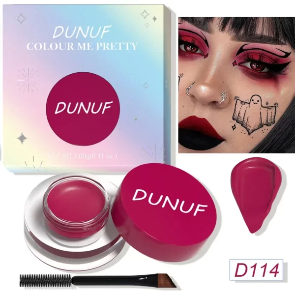 12 Colors Waterproof Eyeshadow Cream Long Lasting Eyeliner Matte Body Face Painting Pigment Eyebrow Tint Makeup with Brush - Image 17