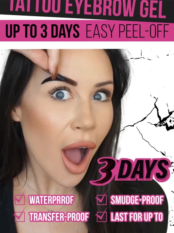 3 Days Lasting Peel-off Dye Eyebrow Gel Semi-Permanent Waterproof Brow Tattoo Tint Sweatproof Peel Off Dye Eyebrow Cream - Image 4