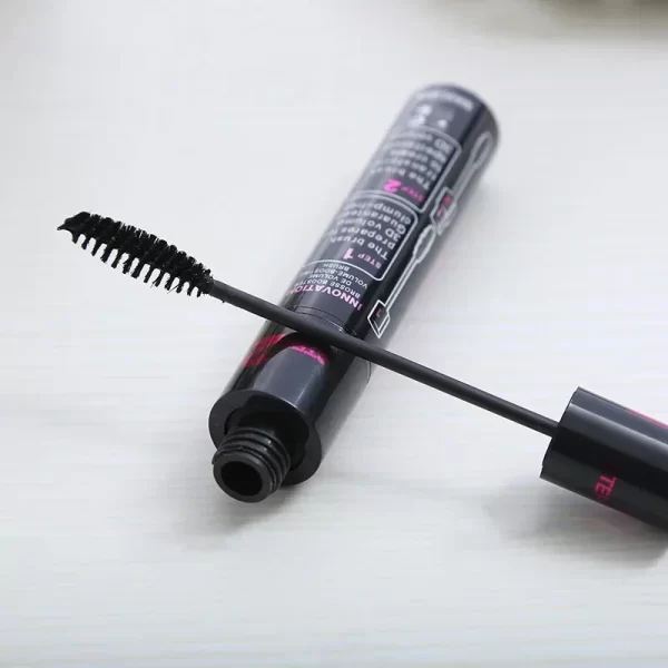 2 In1 Double Purpose Mascara Waterproof Sweatproof Curling Brushes Makeup Eye Fiber Mascara Eyelash Eyelashes Black Make Up - Image 7