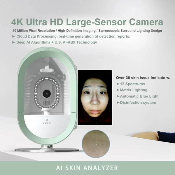 New Portable 3D AI Face Skin Diagnostics Intelligent Digital Analyzer Facial Moisture Acne Detector Scanner Magic Mirror Machine - Image 4