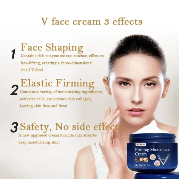 Hot V-Shape Slimming Cream Removal Double Chin Firming Tighten Mandibular line Slimming Masseter Face Muscle Fat Burning Cream - Image 3