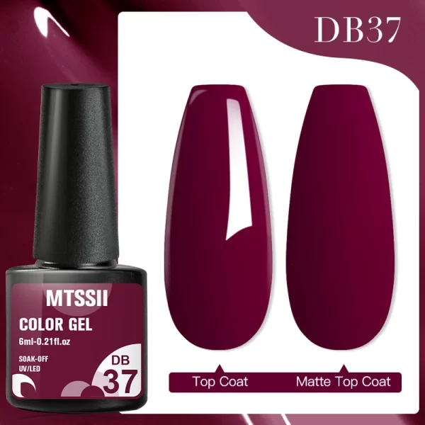 Mtssii 7ml No Wipe Top Base Coat Nail Gel polish Matte Top Coat  Enhancer Varnish Semi Permanent Soak Off UV LED Nail Art Tool - Image 57