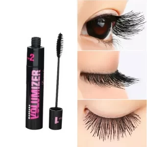 2 In1 Double Purpose Mascara Waterproof Sweatproof Curling Brushes Makeup Eye Fiber Mascara Eyelash Eyelashes Black Make Up
