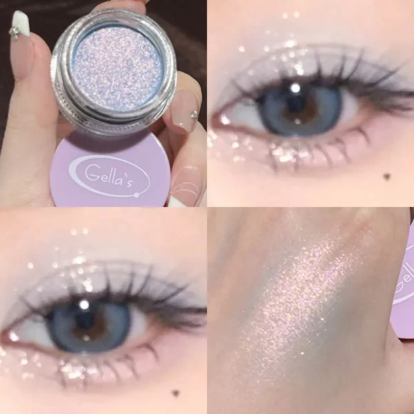 Pearl Glitter Mashed Potatoes Eye Shadow Gel Cream Liquid Highlighter Face Body Diamond Brighten Shimmer Natural Contour Makeup - Image 6