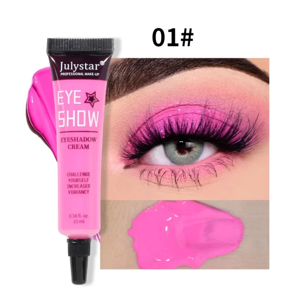 Julystar Colorful Waterproof Liquid Colored Eye Makeup Matte eye shadow Cream - Image 8