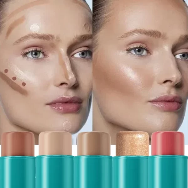 Matte Contour Stick Waterproof Trimming Bronzer Highlighter Shadow Contouring Blusher Pencil Cosmetics for Face Corrector Cream - Image 2