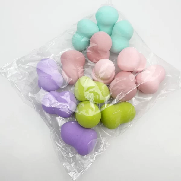 Mini soft makeup sponge puff, makeup sponge water droplet puff, makeup egg large size dry and wet sponge makeup egg - Image 8