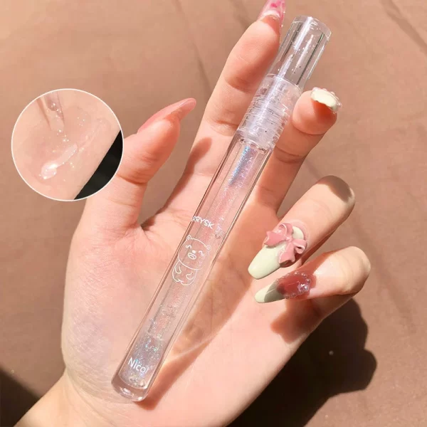 Blue Fine Diamond Clear Lip Gloss Pearly Seductive Lip Glaze Shiny Lips Long Lasting Waterproof Jelly Toot Lip Oil Balm Makeup - Image 8