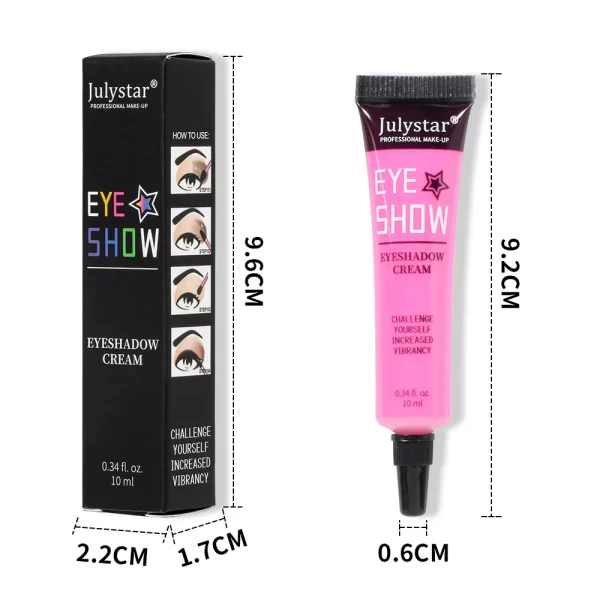 Julystar Colorful Waterproof Liquid Colored Eye Makeup Matte eye shadow Cream - Image 7
