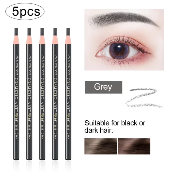5pcs Eyebrow Pencil Permanent Makeup Eyebrow Enhancers Cosmetic Waterproof Microblading Pen Tint Eye Brow Pencil Marker Tools - Image 12