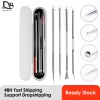 4Pcs Blackhead Acne Remover Set Beauty Skin Care Pore Cleaner Acne Needle Pimple Stainless Steel Pimple Needles Removal Tools