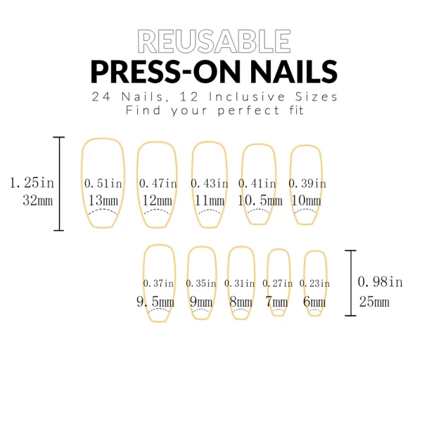 Elevate Your Style With 24pcs Long Coffin White Flame Full Cover Fake Nail Set - Medium Ballerina  Rose Flame Press On Nails Des - Image 4