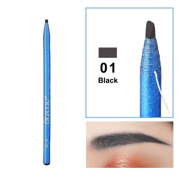 Eyebrow Pencil Waterproof Microblading Eyebrow Pen Stencil Tint Tattoo Eyebrows Makeup Sweat-proof Long Lasting Eye Brow Pencil - Image 10