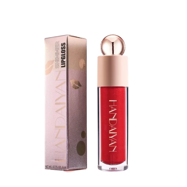 Handaiyan Matte glitter Waterproof Shimmer Lip Gloss Sexy Lipgloss Pigments Makeup Long Lasting Tinted Lip Glaze - Image 6