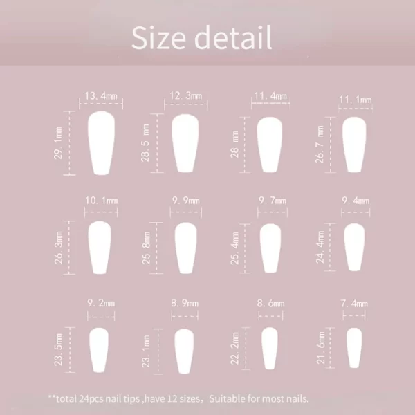 HelloKitty Press on False Nail Sanrio Accessories Y2k Kawaii Cartoon Design Fake Nails Long Detachable Manicure Girls Gift - Image 6