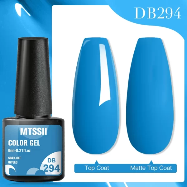Mtssii 7ml No Wipe Top Base Coat Nail Gel polish Matte Top Coat  Enhancer Varnish Semi Permanent Soak Off UV LED Nail Art Tool - Image 88