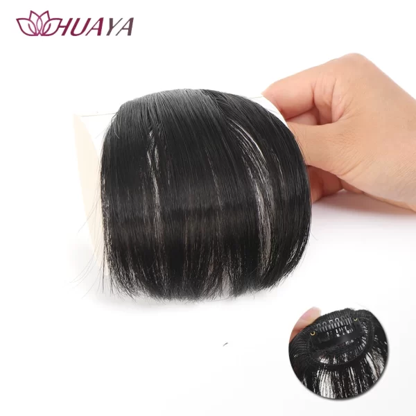 HUAYA Synthetic Hair Bangs Clips Front Side Long Bangs Fake Fringe Clip In Hair Extensions Accessories for Women - Image 30
