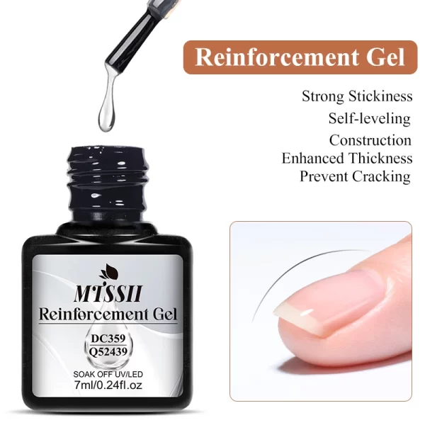 Mtssii 7ml No Wipe Top Base Coat Nail Gel polish Matte Top Coat  Enhancer Varnish Semi Permanent Soak Off UV LED Nail Art Tool - Image 97