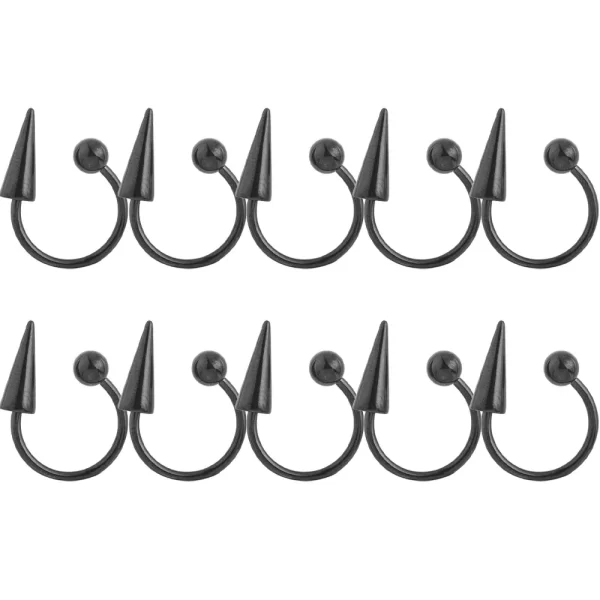 Stainless Steel Fake Nose Ring Hoop Septum Rings C Clip Lip Ring Earring Fake Nose Piercing Women Body Jewelry Accessories - Image 10