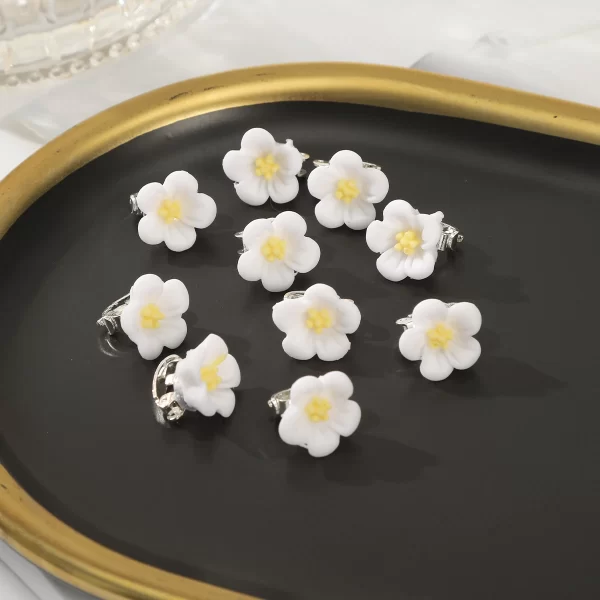 10Pcs Small Flower Hair Clips Butterfly Hair Button Hair Pins Wedding Wing Hair Clips Bridal Halloween Hairpin Hair Accessories - Image 9