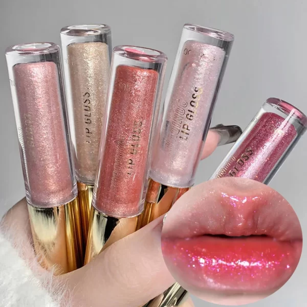 Waterproof Mirror Pearl Lip Gloss Lasting Moisturizing Liquid Lipstick Shine Glitter Diamond Lip Gloss Women Makeup Cosmetics - Image 3