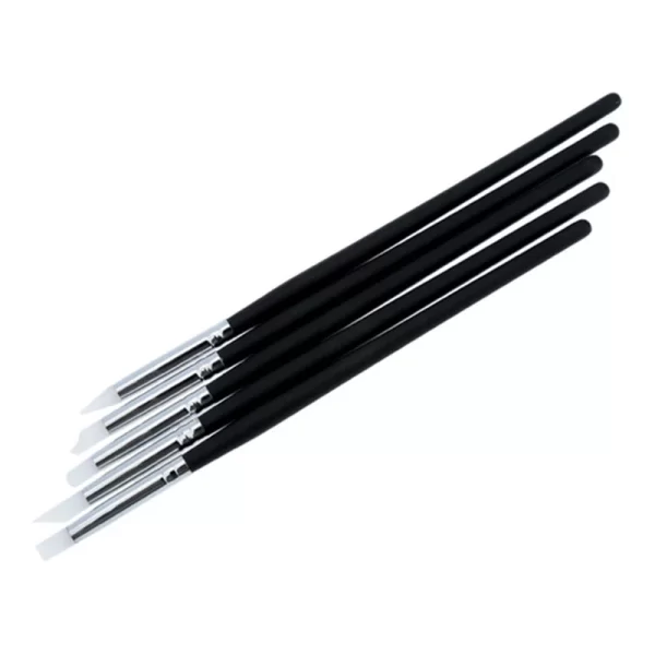 Nail Art Brush Pen Silicone Head Nail Brush Set Acrylic Painting Drawing Carving Pen UV Manicure Dotting Tool - Image 3