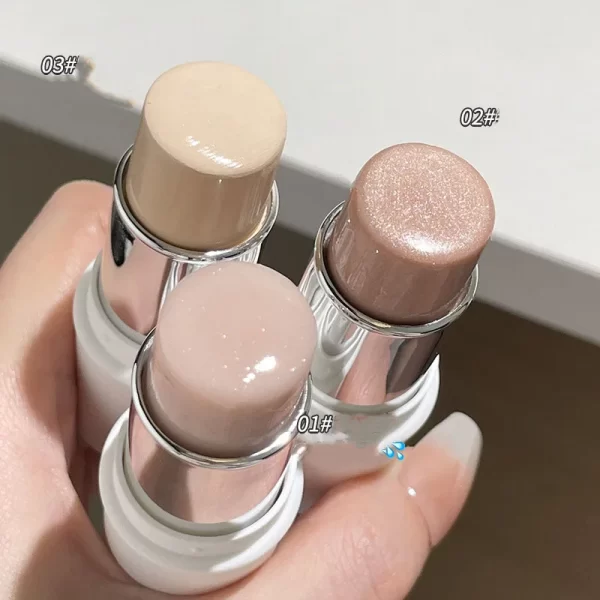 Shimmer Highlighter Stick Natural Water Light Clear Fine Shining Pearl Contour Shading Brightening Face Illuminator Dupes Makeup - Image 7