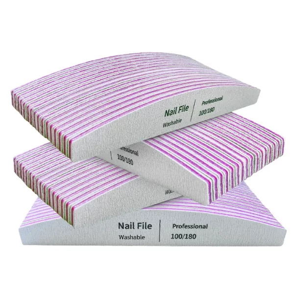 Nail File 100 to 180 Professional Tools Emery for Manicure Lime 240 Sandpaper Gel Polishing Files for Nails Buffers Set Polisher - Image 2