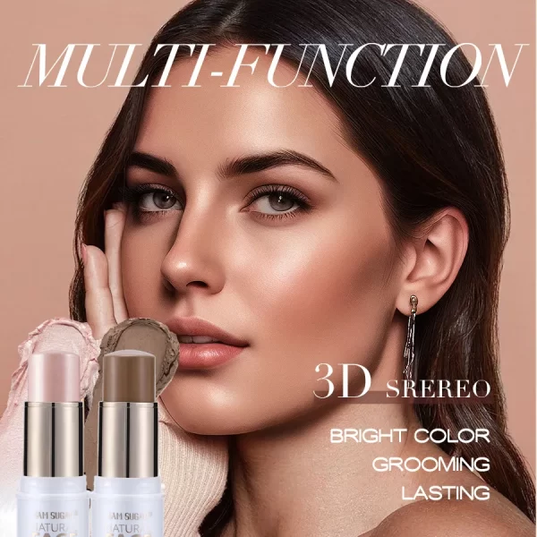 SAM SUGAR Highlighter Stick Brightening Skin Tone Contouring Natural Stereo Concealer Blush Multi-Purpose Stick - Image 2