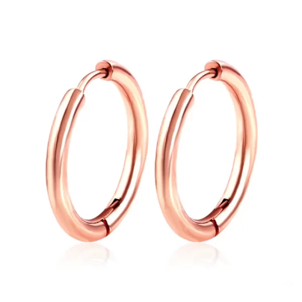 1 pair Women/Man Stainless Steel Small Hoops Earring Piercing Ear Cartilage Tragus Simple Thin Circle Anti-allergic Ear Buckle - Image 11