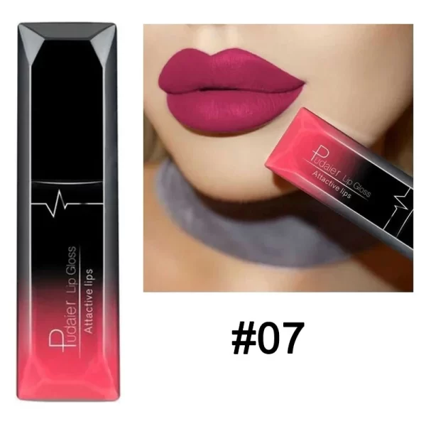 Waterproof Nude Matte Velvet Glossy Lip Gloss Lipstick Lip Balm Sexy Red Lip Tint 21 Colors Women Fashion Makeup Christmas Gifts - Image 16