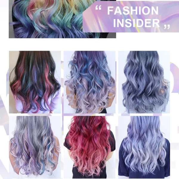 13 Colors One-off Hair Color Dye Temporary Non-toxic DIY Hair Color Mascara Washable One-time Hair Dye Crayons Blue Grey Purple - Image 6