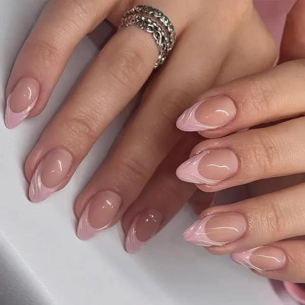 24pcs French Cat Eyes False Nails Almond Head Fake Nails for Manicure Beauty Glitter Shiny Artificial Nail Patch Press on Nails - Image 17