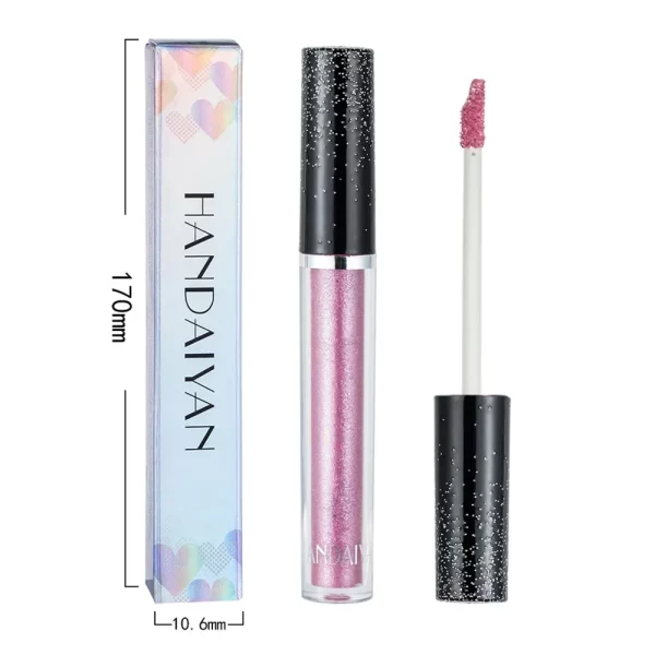 HANDAIYAN Liquid Eyeshadow Metallic Diamond Shiny Eye Liner Pen Giltter Eyeshadow Palette Lasting Shimmer Brighten Cosmetics - Image 6