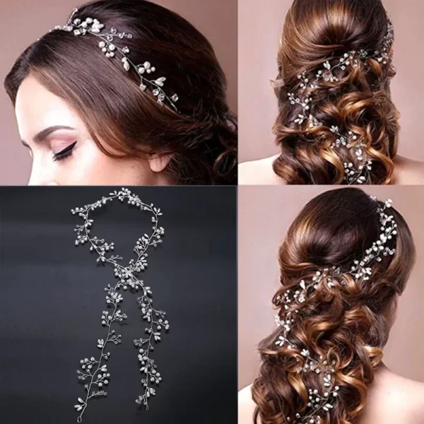 Silver Color Pearl Rhinestone Wedding Hair Combs Hair Accessories for Women Accessories Hair Ornaments Jewelry Bridal Headpiece - Image 2